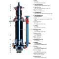 power plant underwater vertical semi-open impeller slurry pumps